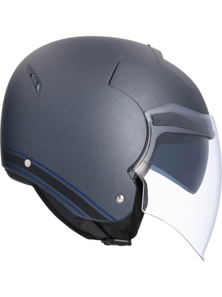 SHIRO SH-64 TOKIO MAT GRİ YARIM KASK