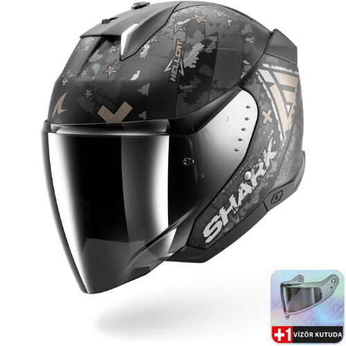 [3664836883625] SHARK SKWAL İ3 JET HELLCAT MAT AÇIK KASK