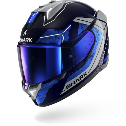 [3664836678313] SHARK SKWAL İ3 RHAD MAVİ GRİ KAPALI KASK