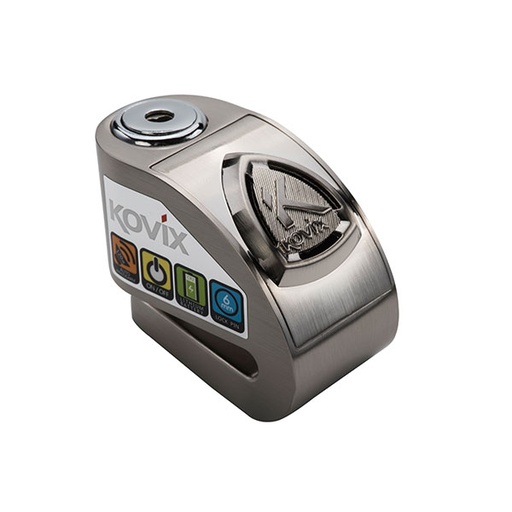 [4897049900028] KOVIX KD6-BM ALARMLI DİSK KİLİT GRİ 
