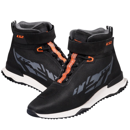 [6934432894774] LS2 ACRUX BOT SİYAH-TURUNCU 