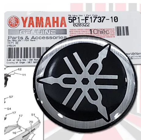[5P1F17370000] YAMAHA DAMLA LOGO STİKER 