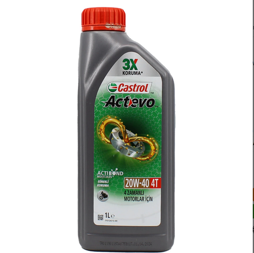 [2418721091999] CASTROL ACTEVO 4T 20W-40 MOTOSİKLET YAĞI 1 LT.