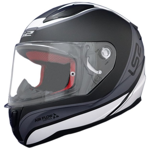 [2418717655662] LS2 RAPID DEEPER SİYAH-GRİ KAPALI KASK