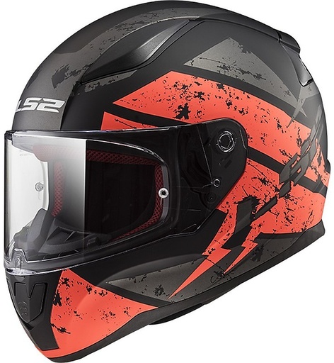 [2418717656232] LS2 RAPID DEADBOLT KIRMIZI-SİYAH KAPALI KASK